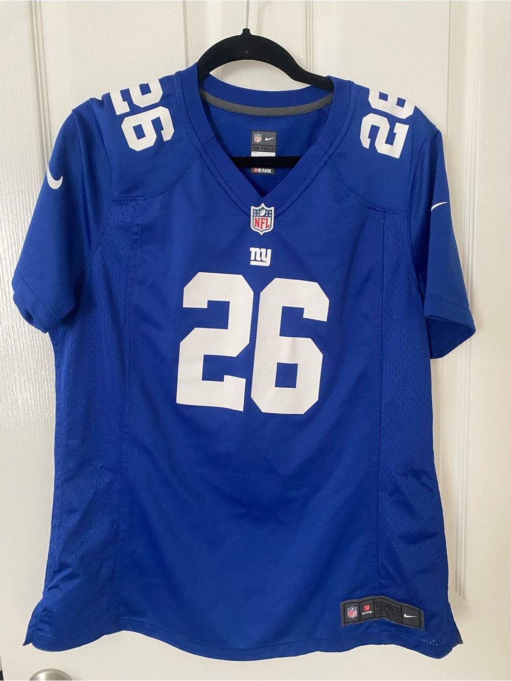 Nike New York Giants #26 Royal Blue Football Jersey
